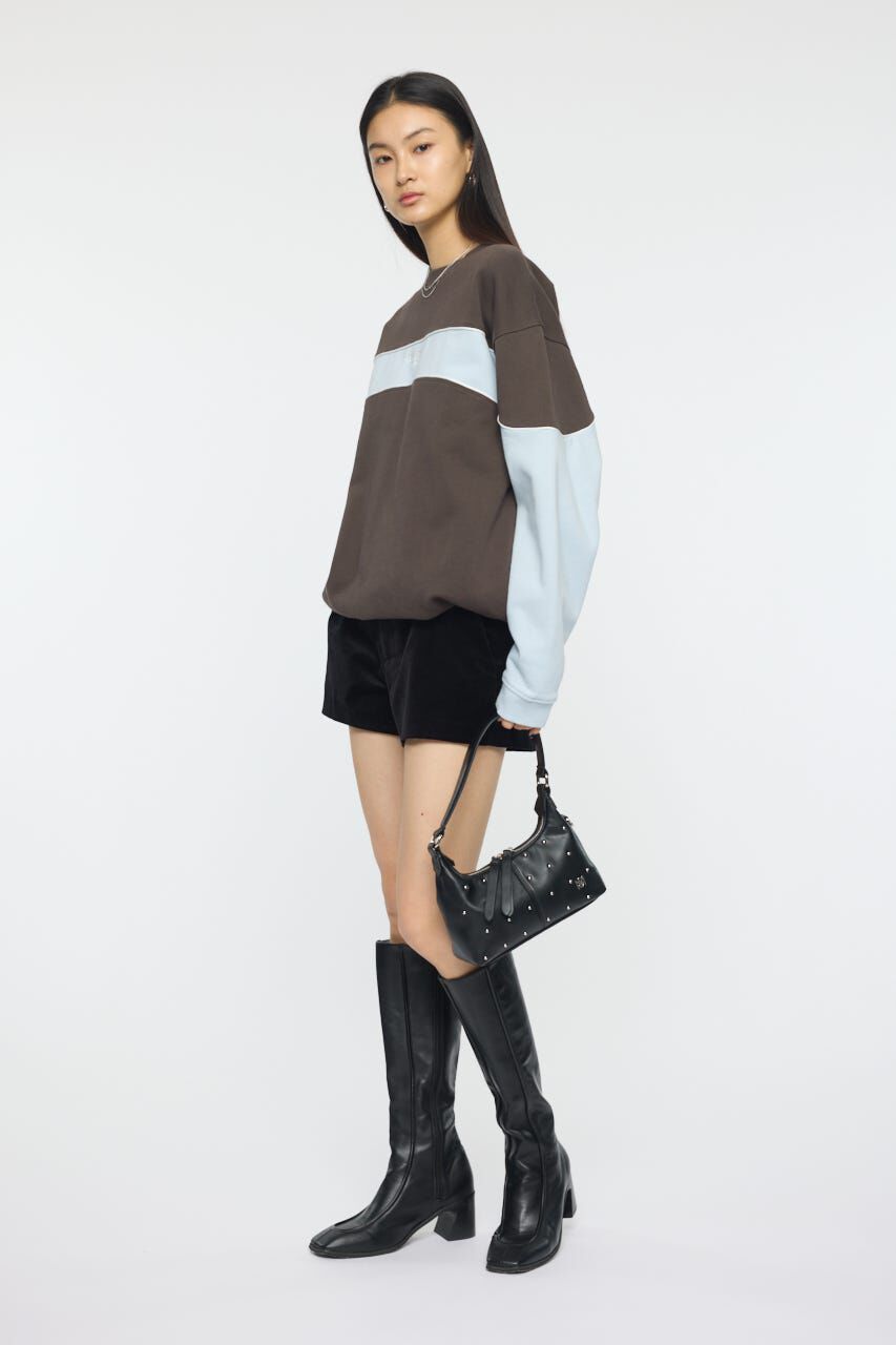 MOUSSY「BLOCK PANEL SWEAT シャツ」|パーカー|