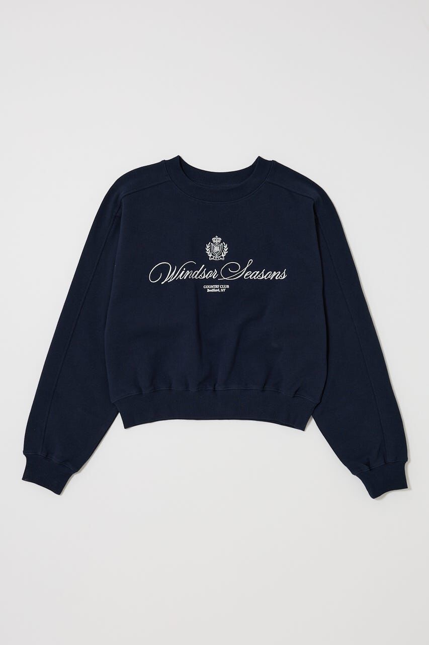 MOUSSY「CC EMBROIDERY プルオーバー」|パーカー|NVY