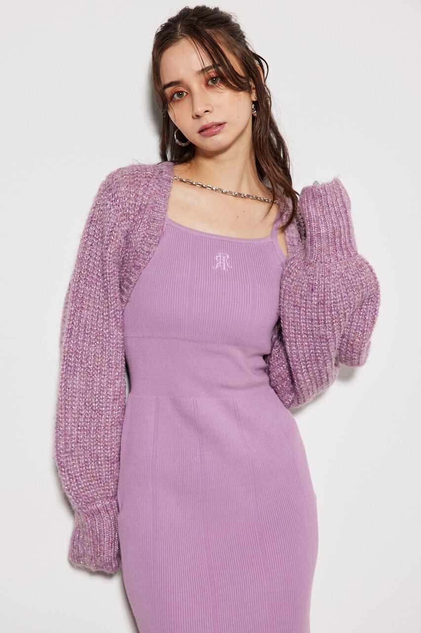 rienda「2WAY RRボレロタイトミニKnit OP」|ワンピース|