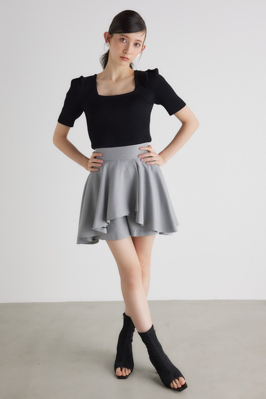 rienda「スクエアNCウォッシャブルKnit TOP」|ニット・セーター|