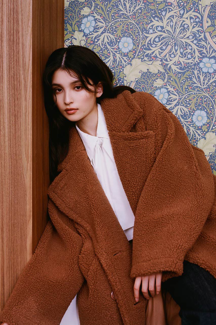 rienda「テディボア2WAYロングコート」|その他|