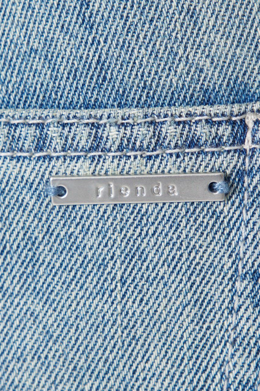 rienda「Shapely Makeジャストウエストデニムパンツ」|デニム|