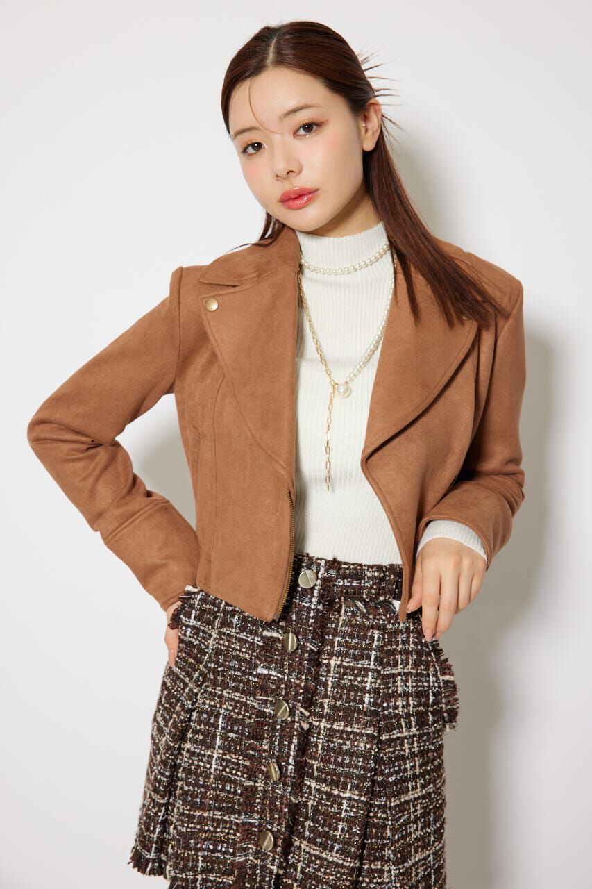 rienda「25AWフェイクスエードライダースジャケット」|その他|CAM