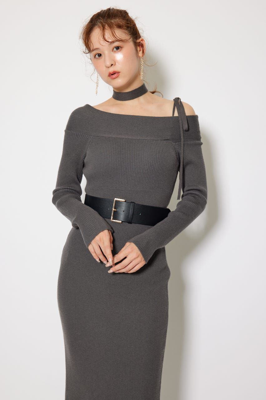 rienda「many wayワンショルニットワンピース」|ワンピース|