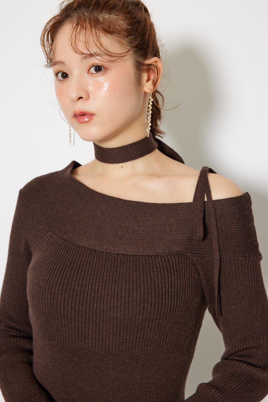 rienda「many wayワンショルニットワンピース」|ワンピース|