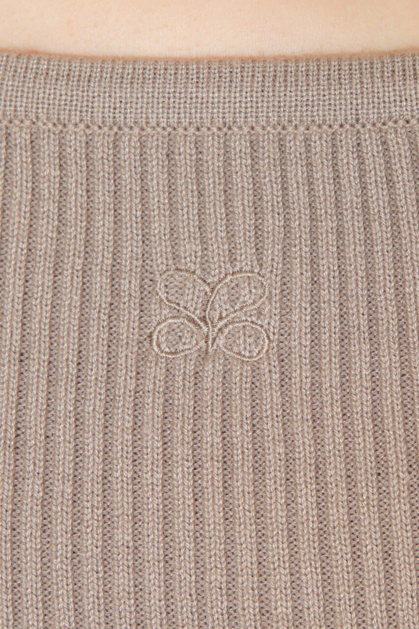 rienda「Rロゴバックリボンオフショルニットトップス」|ニット・セーター|