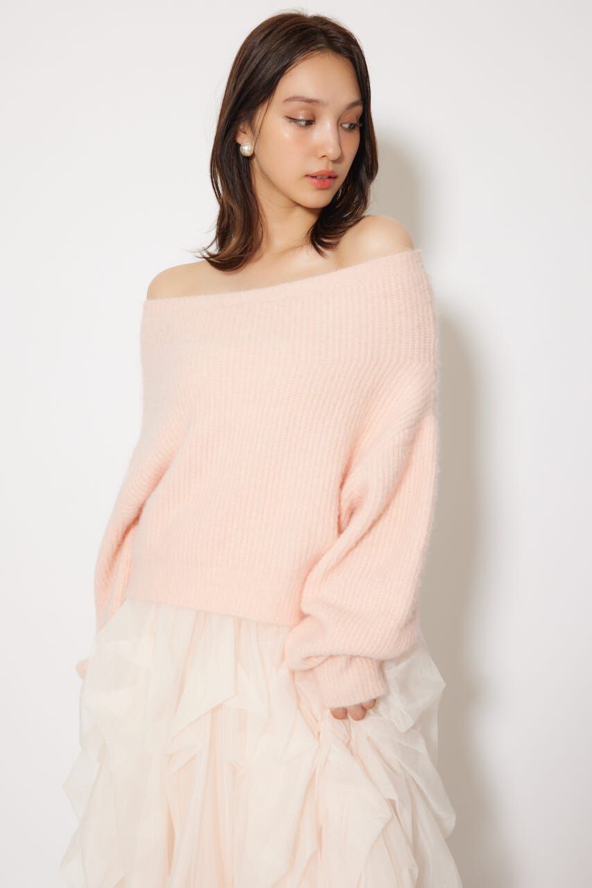 rienda「オフショルニットトップス」|ニット・セーター|