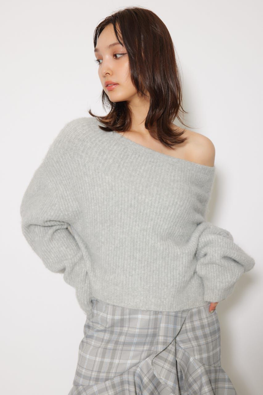 rienda「オフショルニットトップス」|ニット・セーター|