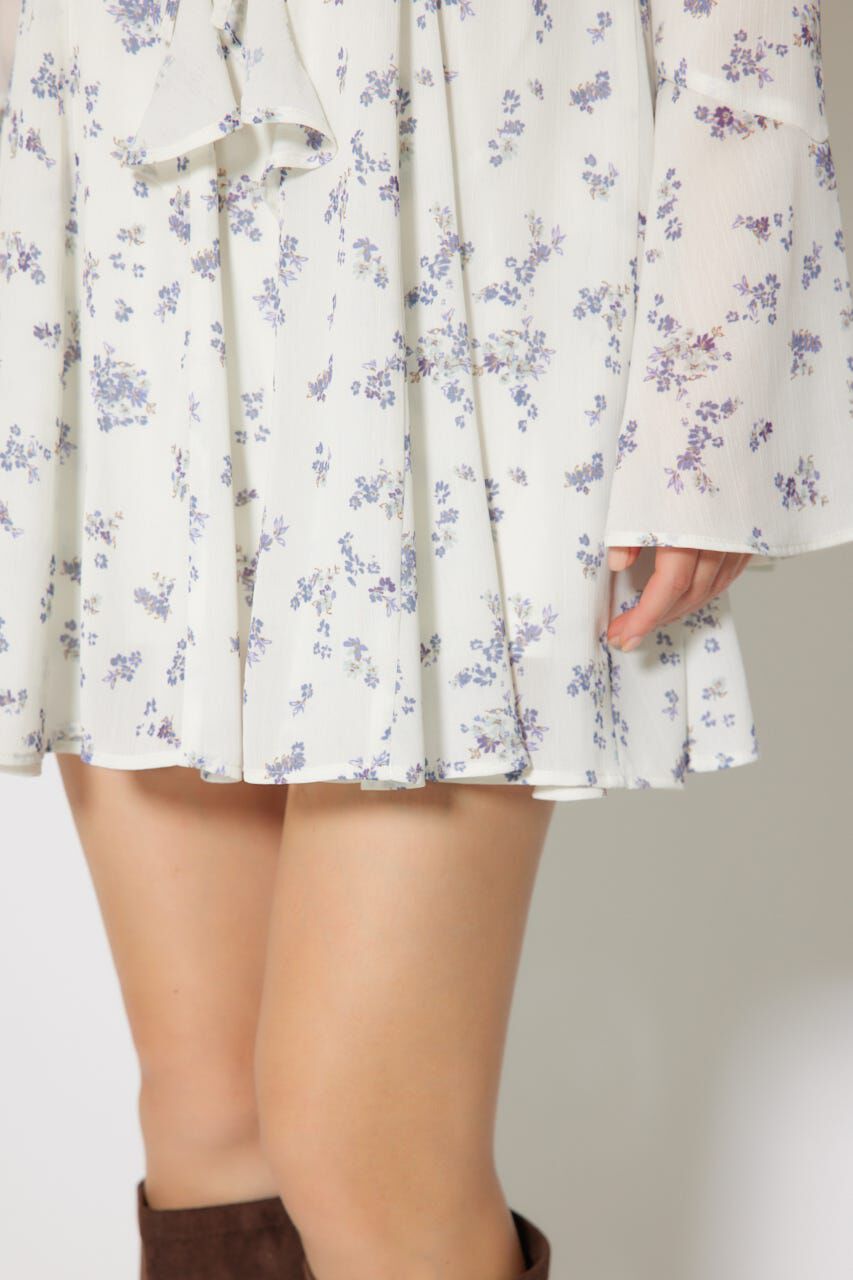 rienda「フリルフレアミニワンピース」|ワンピース|