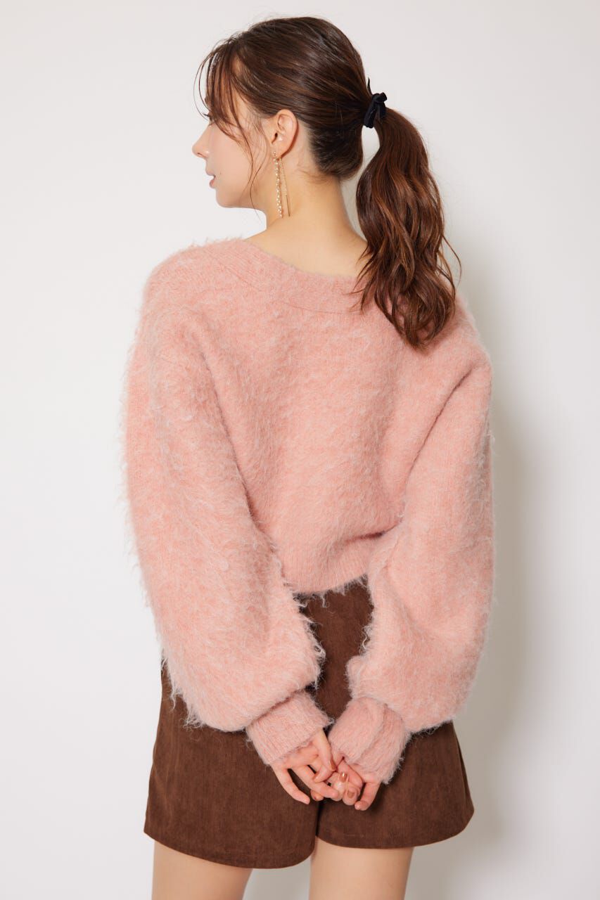 rienda「W faceシャギーニットカーディガン」|カーディガン|