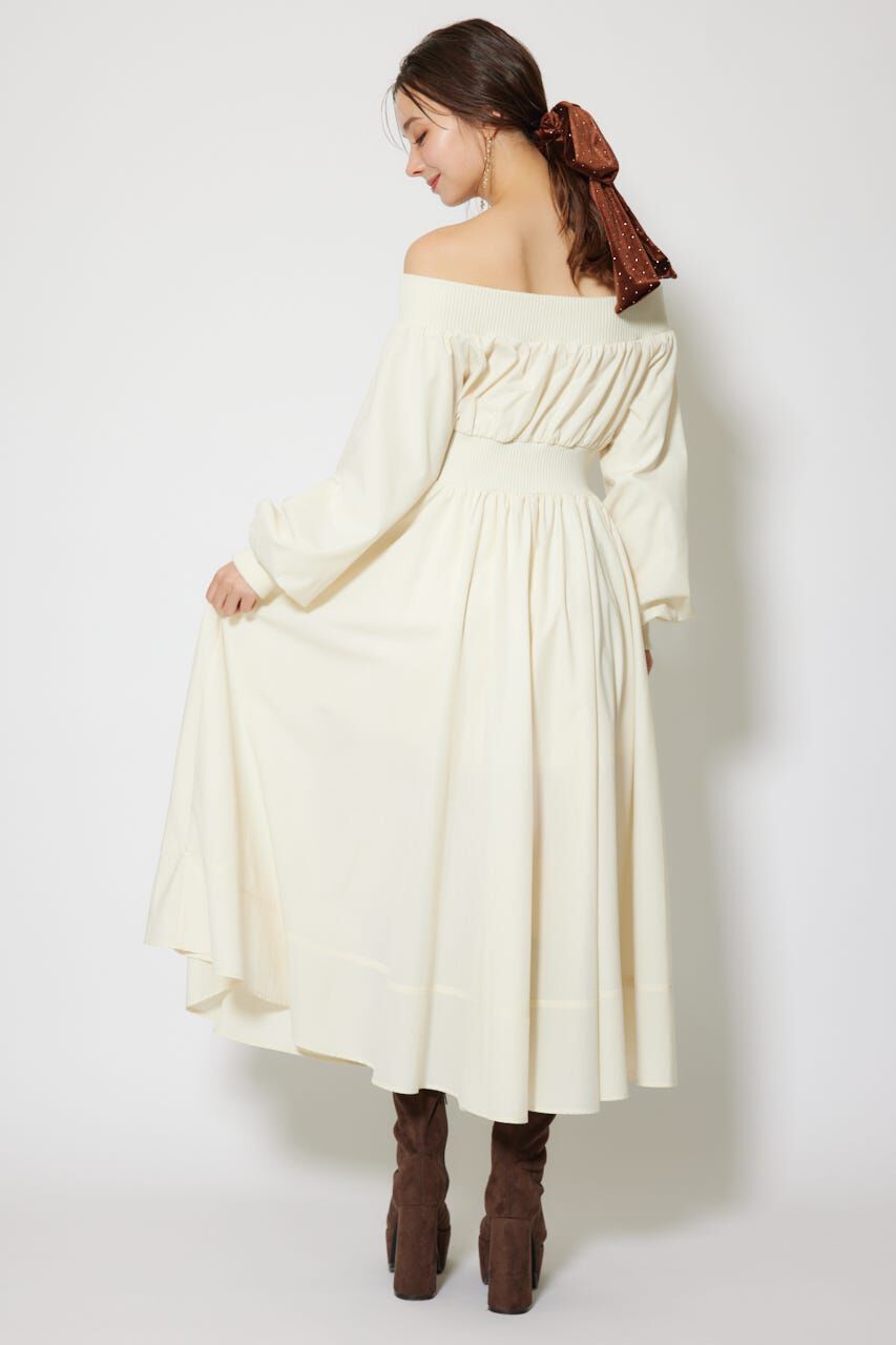 rienda「MA-1オフショルロングスリーブワンピース」|ワンピース|