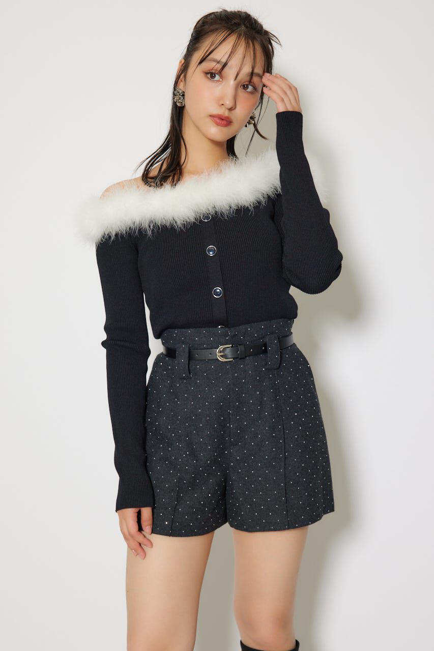 rienda「ベルト付きピンタックショートパンツ」|その他|