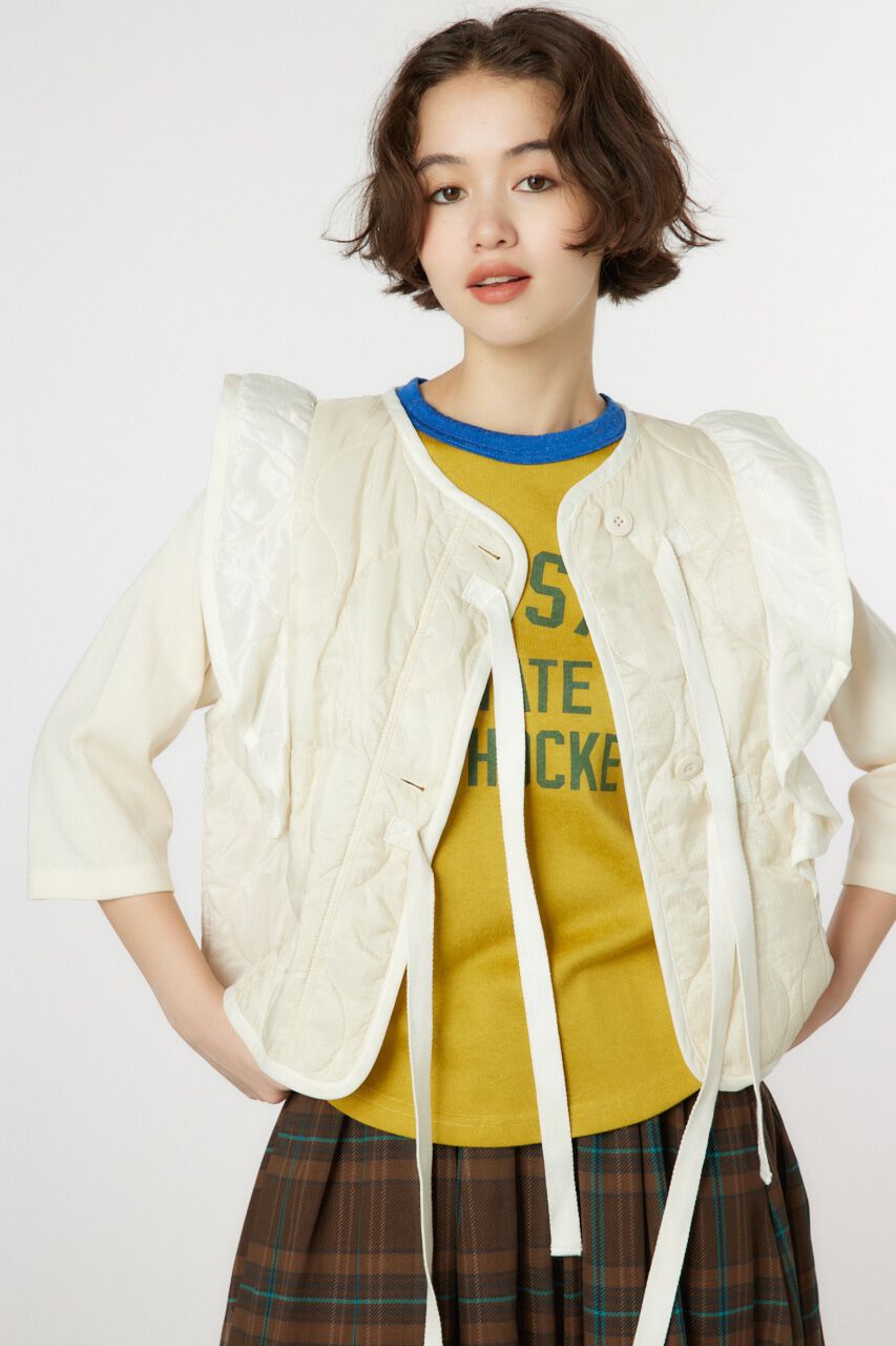 RODEO CROWNS「キルティングフリルベスト」|ダウンベスト・ベスト|IVOY3