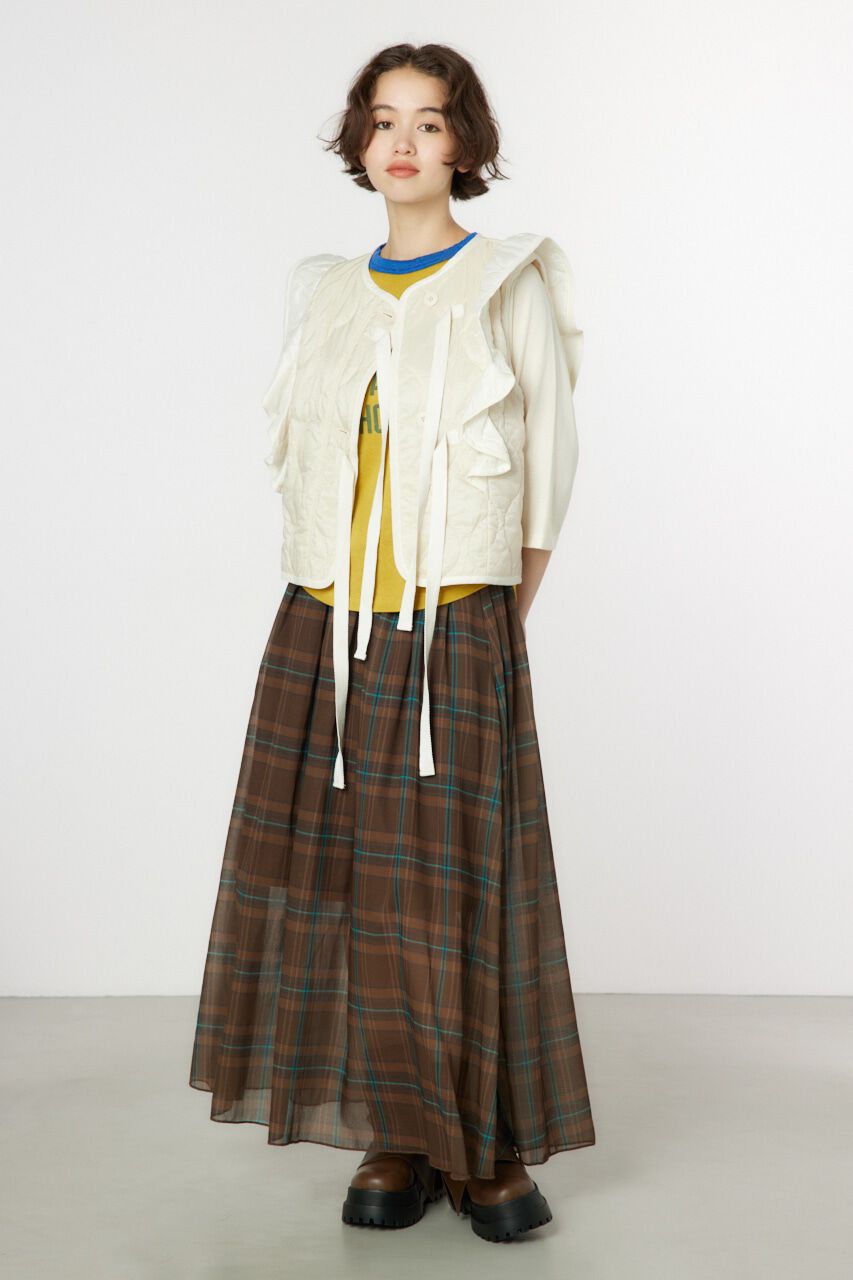 RODEO CROWNS「キルティングフリルベスト」|ダウンベスト・ベスト|