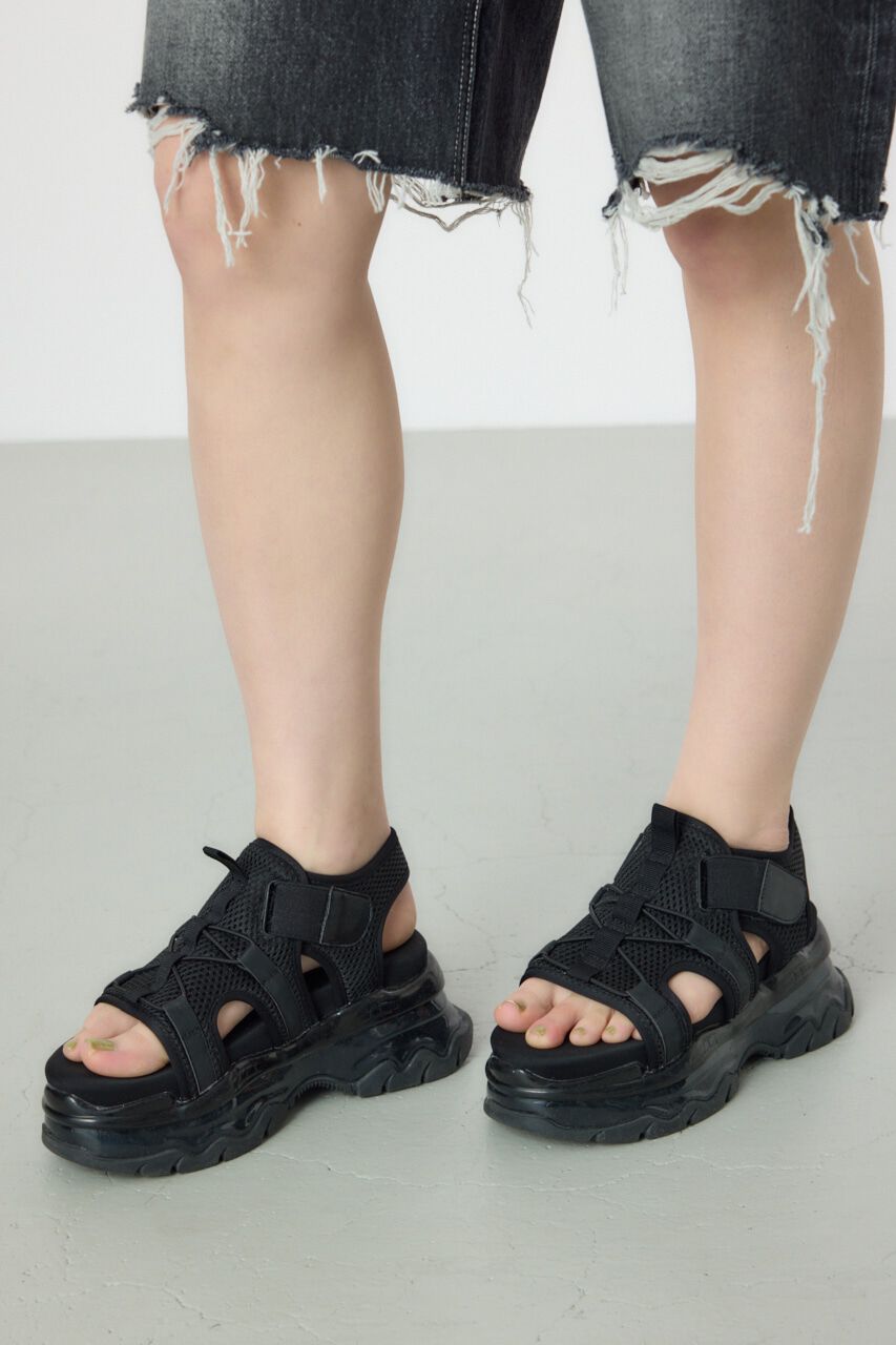 RODEO CROWNS「クリアソール ボリュームサンダル」|サンダル|