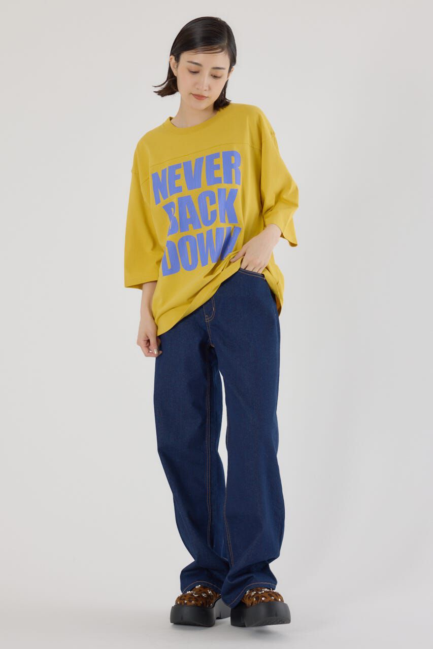 RODEO CROWNS「メッセージ5分袖Tシャツ」|Tシャツ・カットソー|