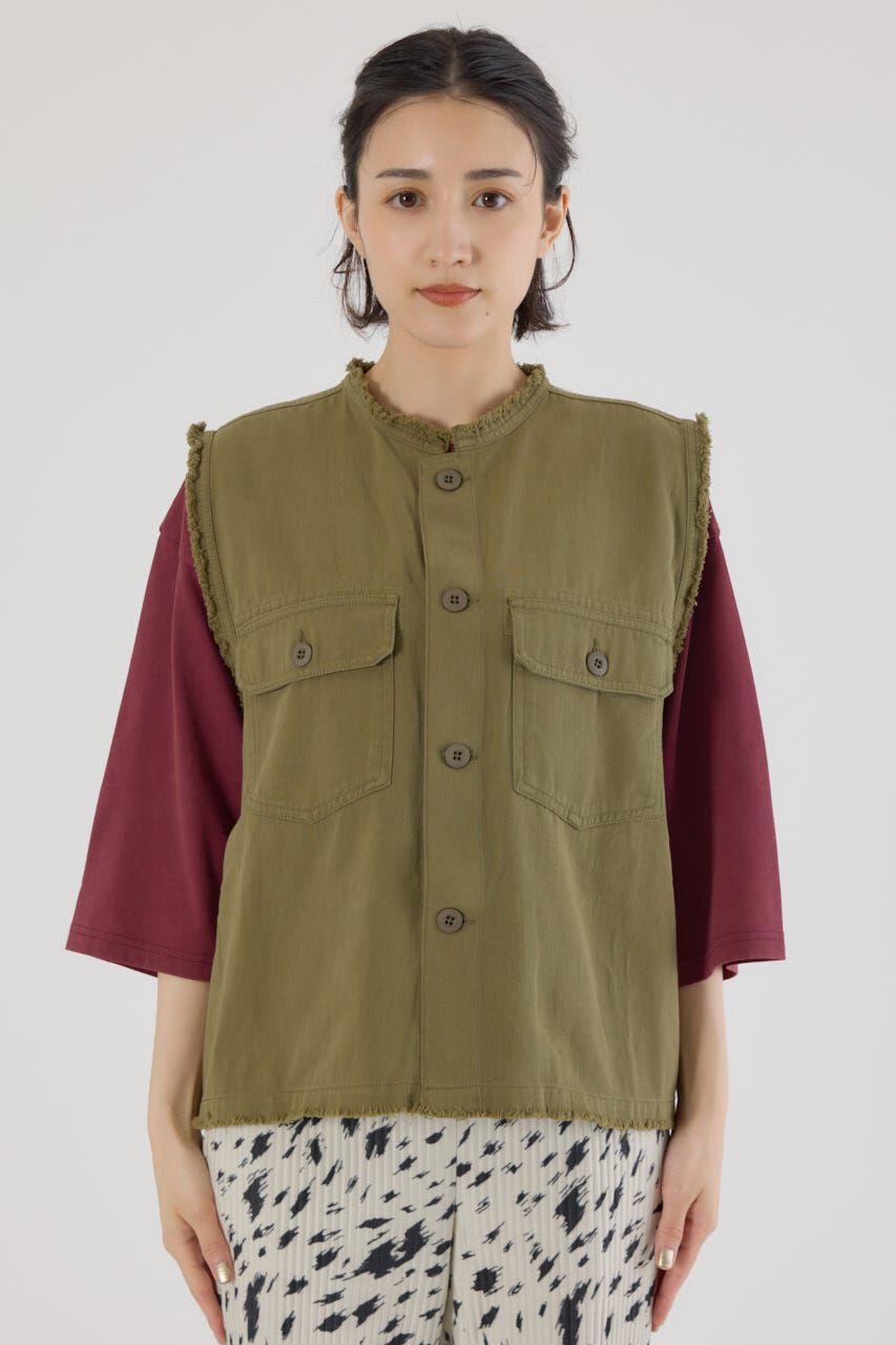 RODEO CROWNS「バックフリルベスト」|ダウンベスト・ベスト|