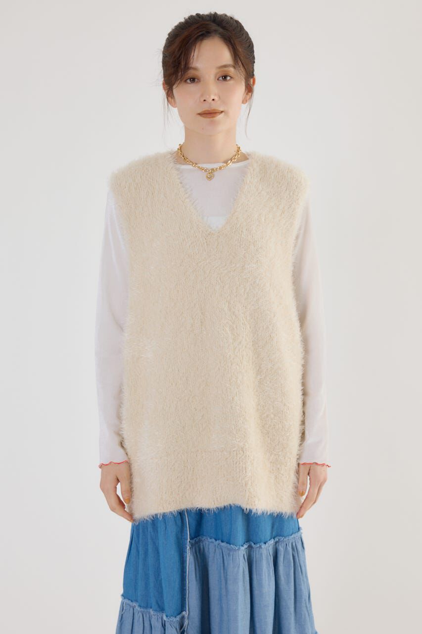 RODEO CROWNS「シャギーニットベスト」|ニット・セーター|