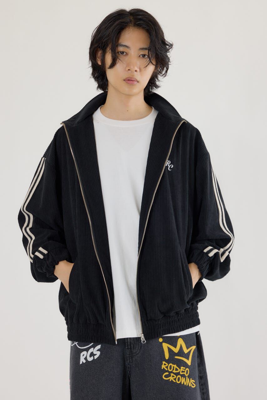 RODEO CROWNS「コーデュロイトラックジャケット」|その他|BLK