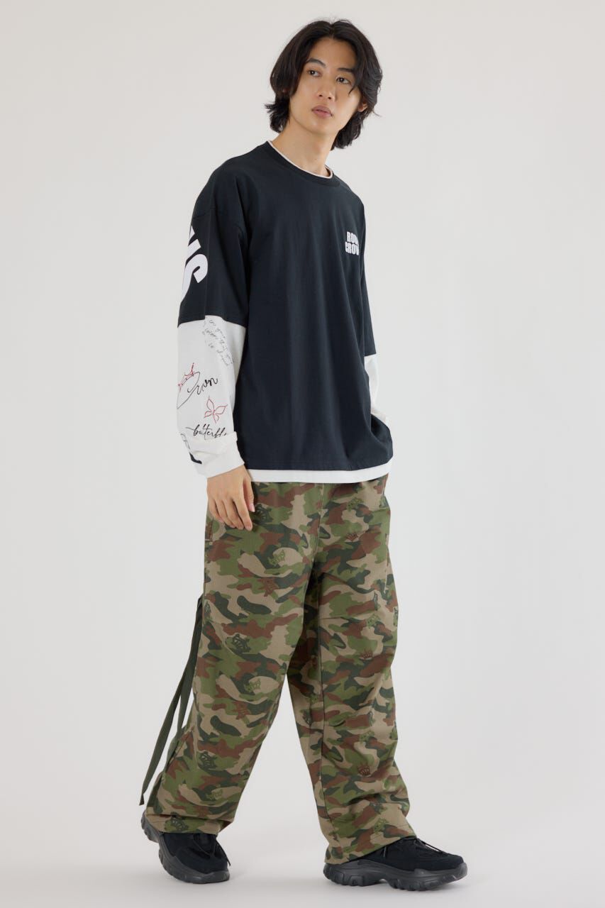 RODEO CROWNS「オーバーロゴレイヤードロングスリーブTシャツ」|Tシャツ・カットソー|
