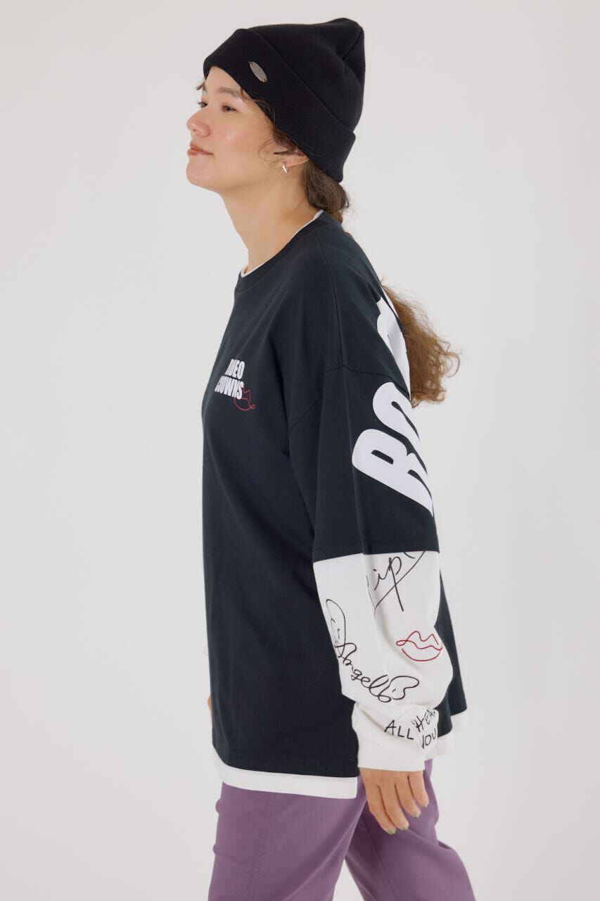 RODEO CROWNS「オーバーロゴレイヤードロングスリーブTシャツ」|Tシャツ・カットソー|