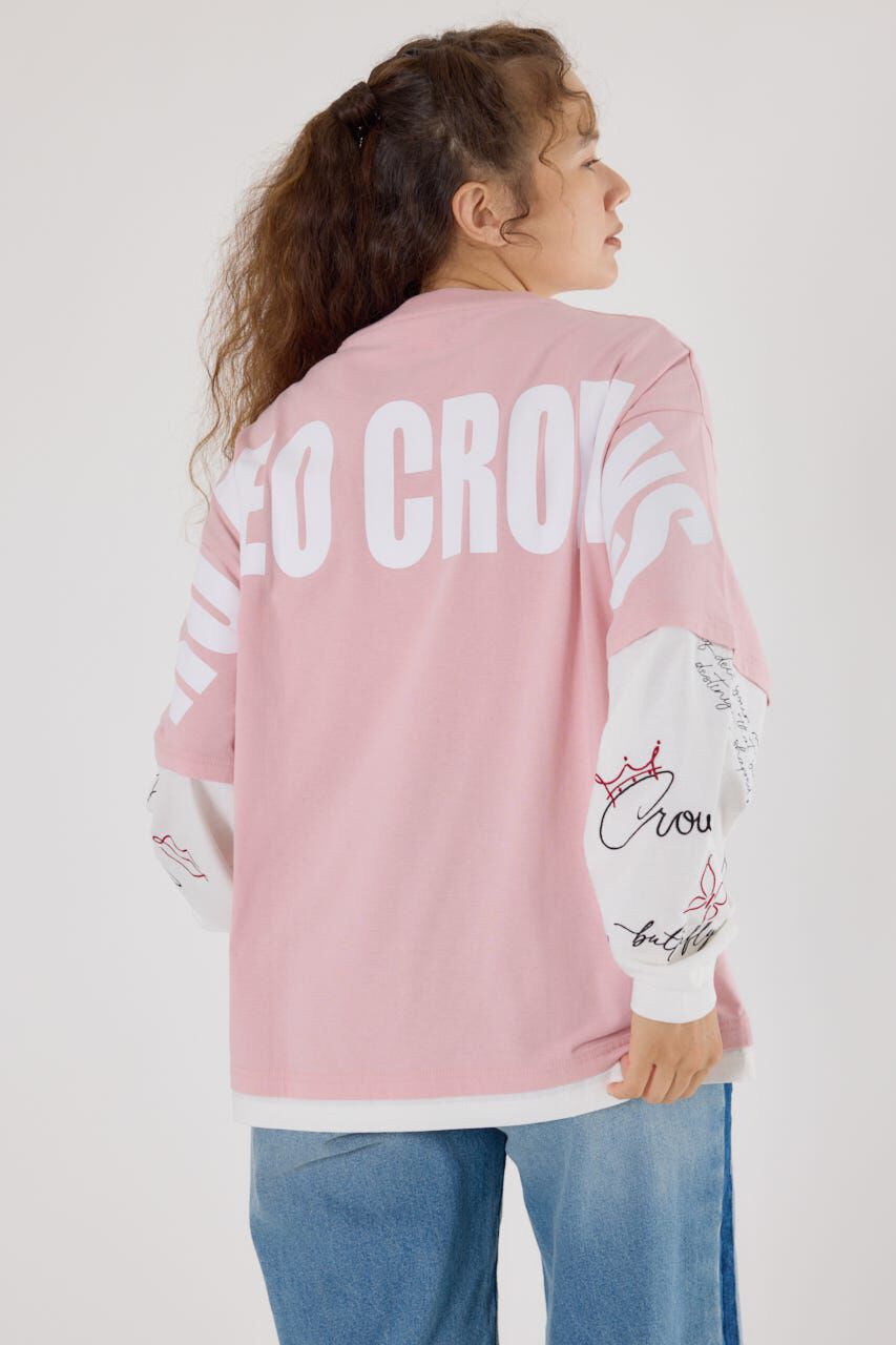 RODEO CROWNS「オーバーロゴレイヤードロングスリーブTシャツ」|Tシャツ・カットソー|