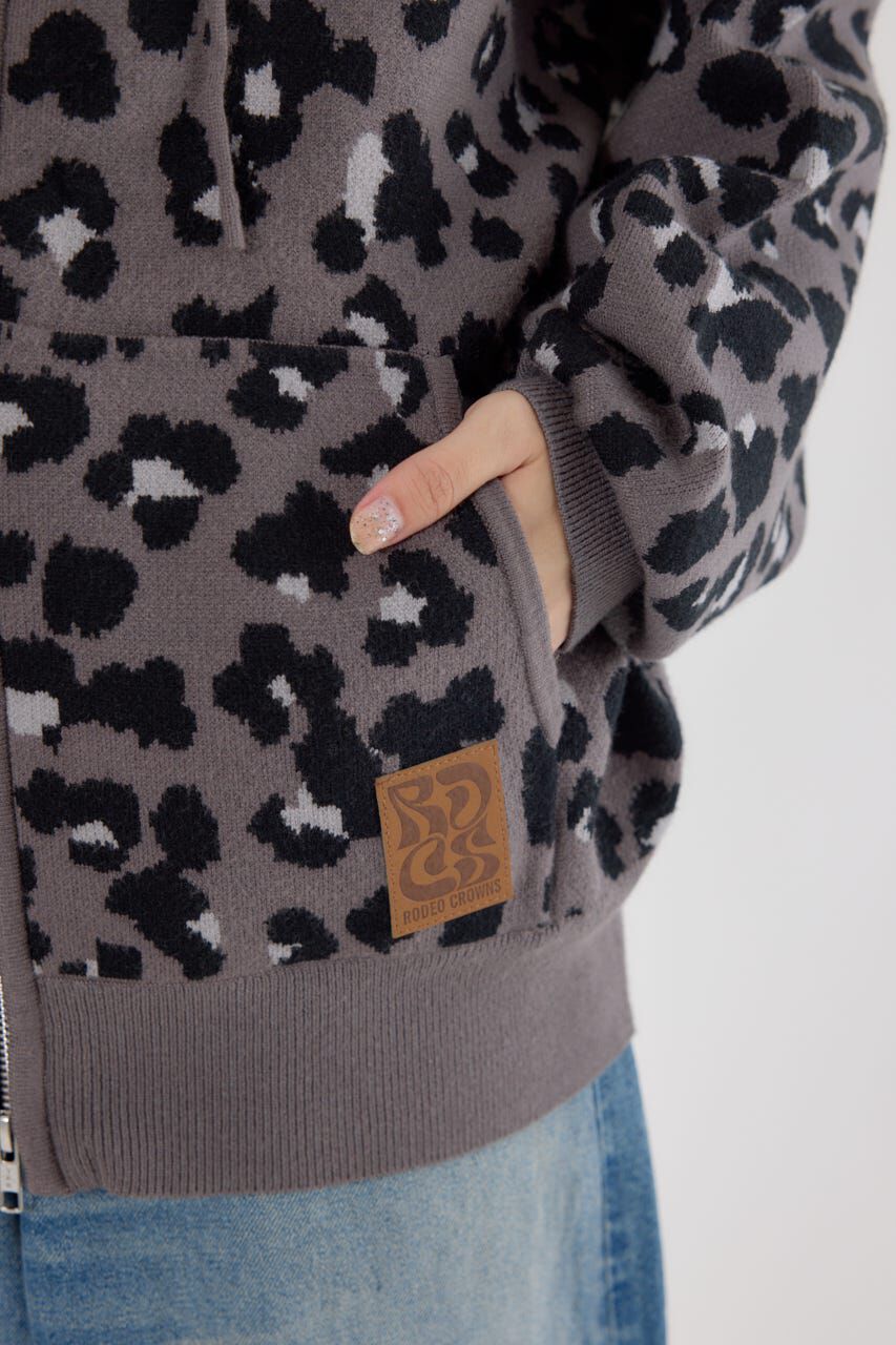 RODEO CROWNS「ジャガードニットジップパーカー」|パーカー|