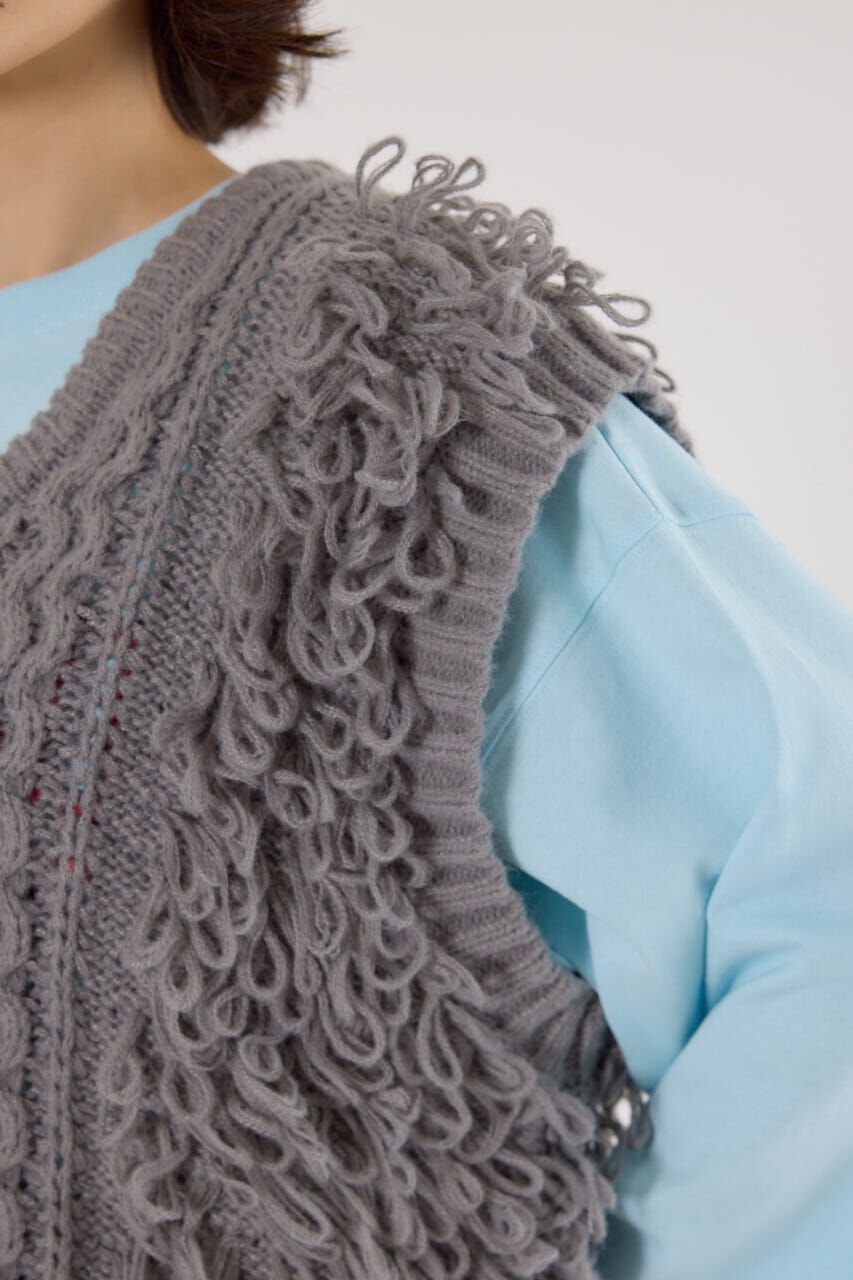 RODEO CROWNS「ケーブルニットベスト」|ニット・セーター|