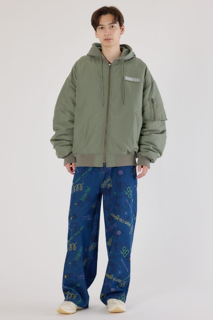 RODEO CROWNS「フーディーMA-1」|ブルゾン・スタジャン|