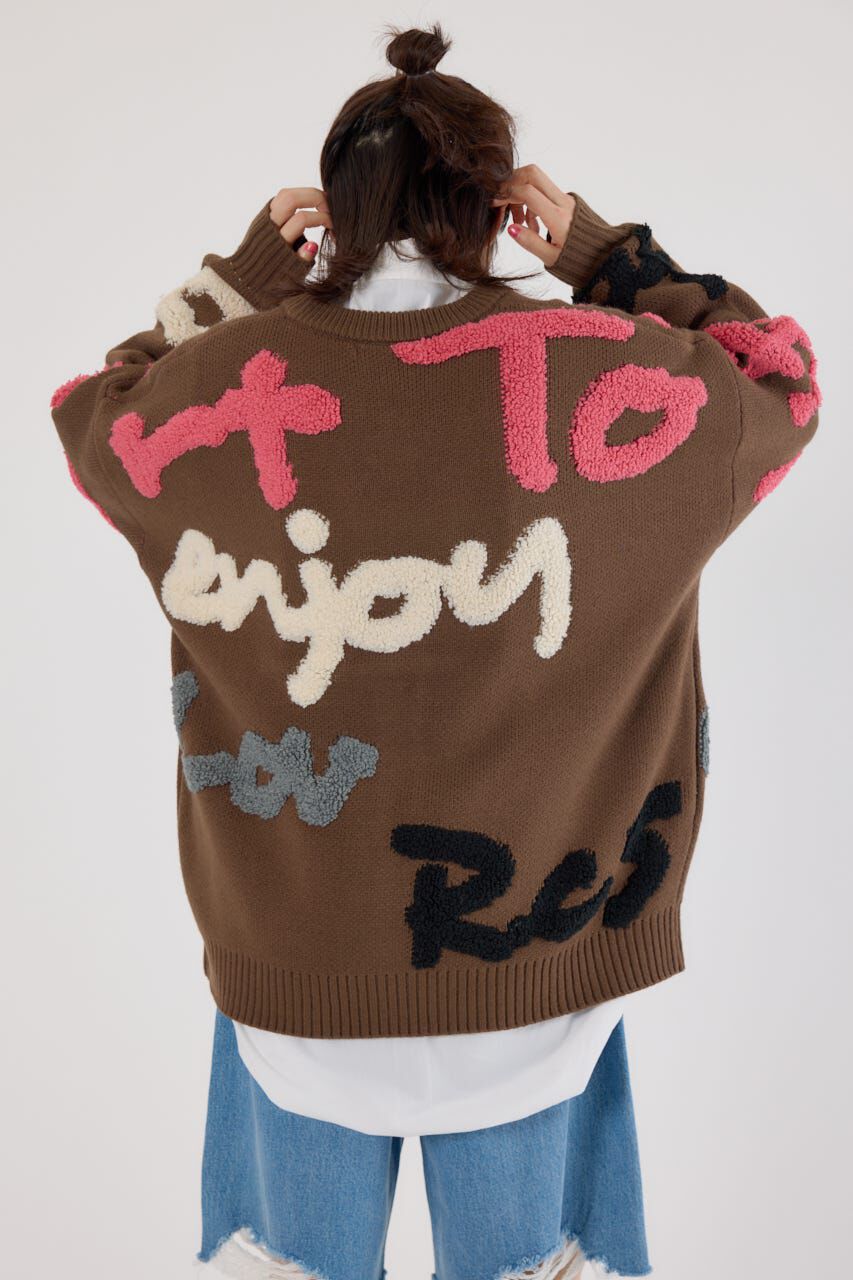 RODEO CROWNS「LETTER LOGOニットカーディガン」|カーディガン|