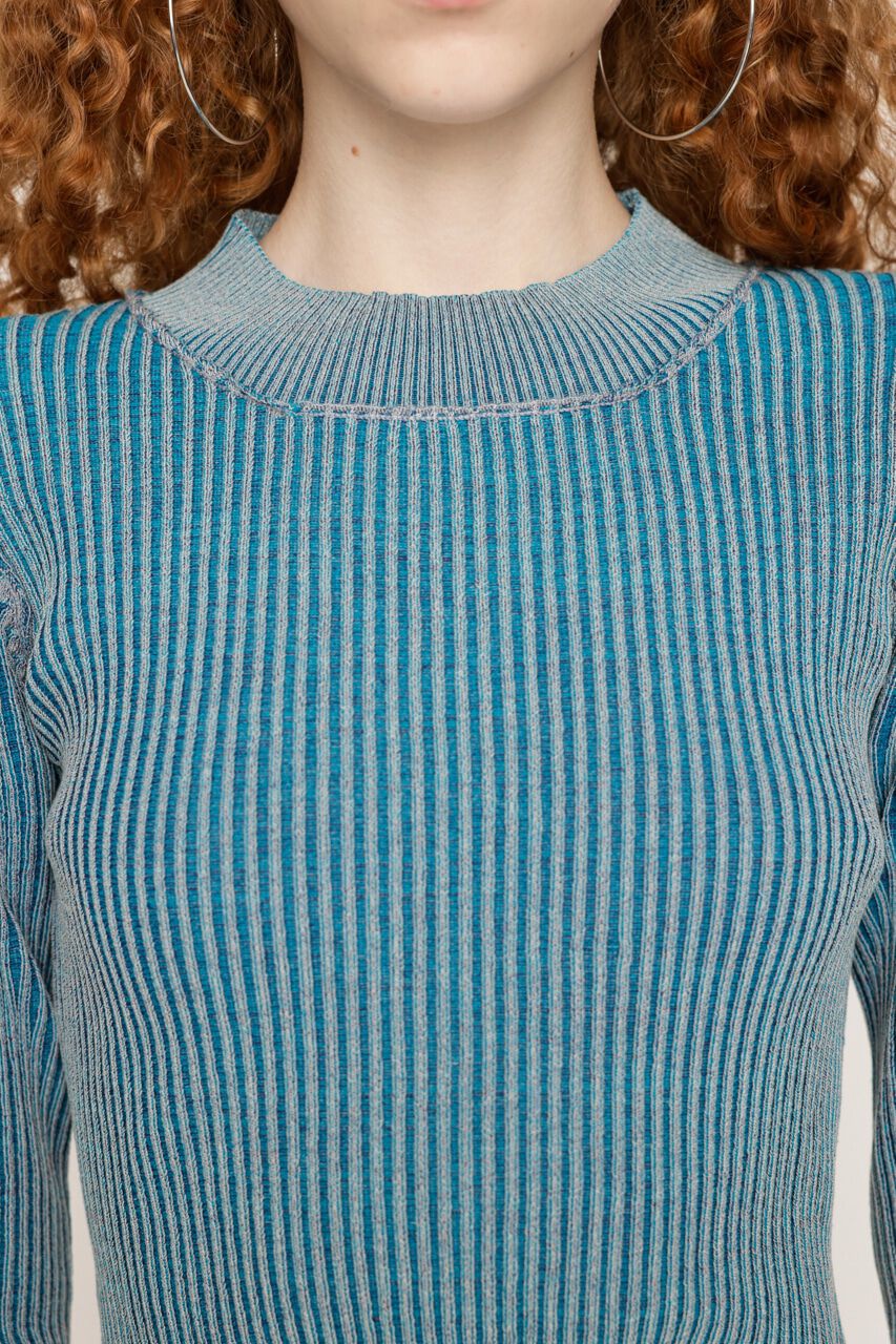 SLY「BI COLOR CROP RIB トップス」|ニット・セーター|