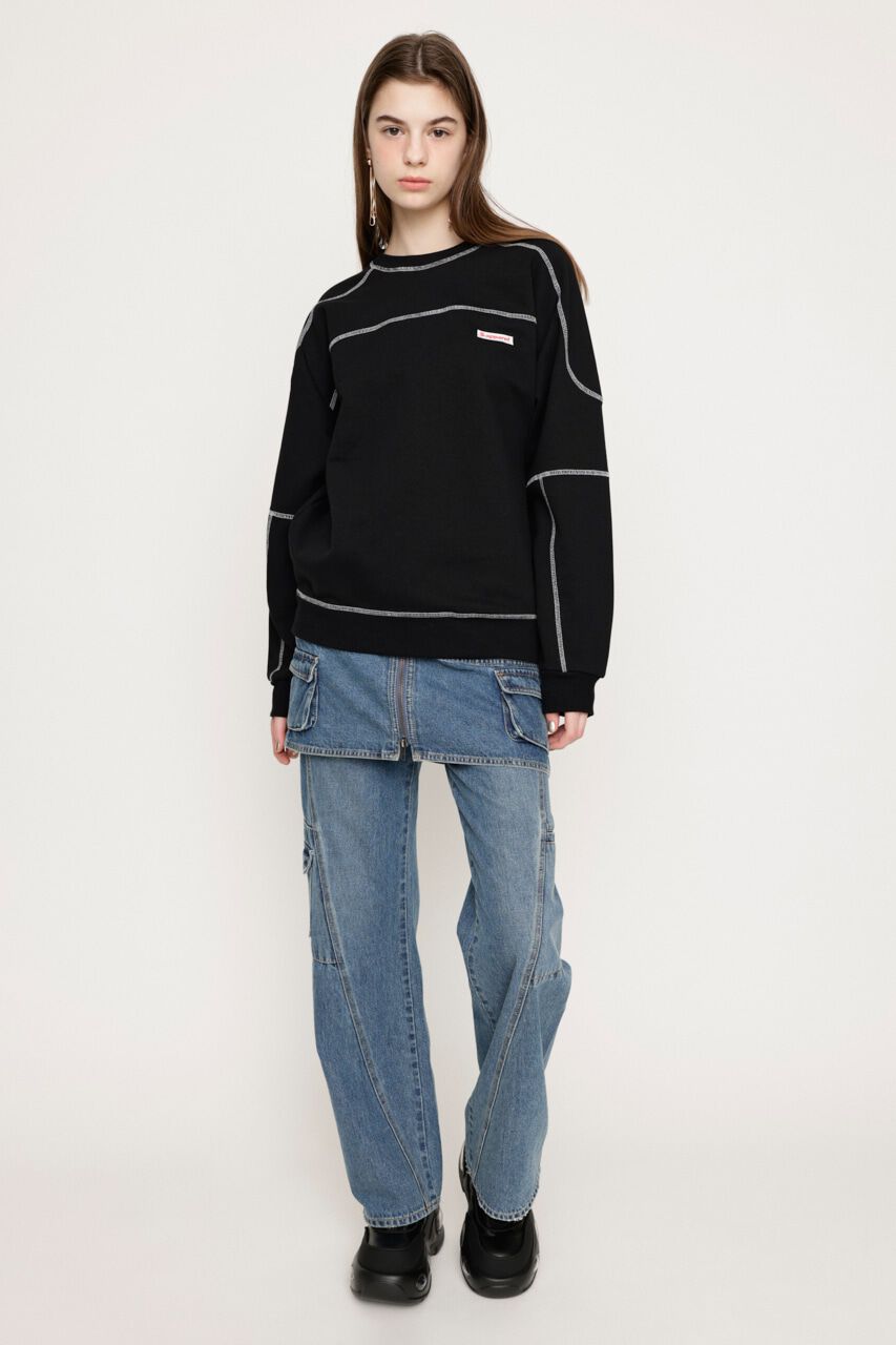 SLY「STITCHED LINE SW トップス」|Tシャツ・カットソー|