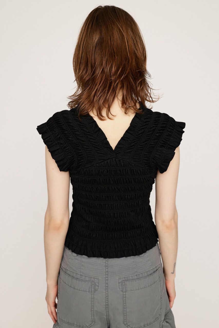 SLY「2WAY SHIRRING BUSTIER トップス」|タンクトップ|