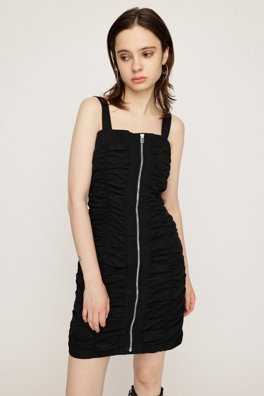 SLY「NYLON GATHER CAMI ショートワンピース」|ワンピース|