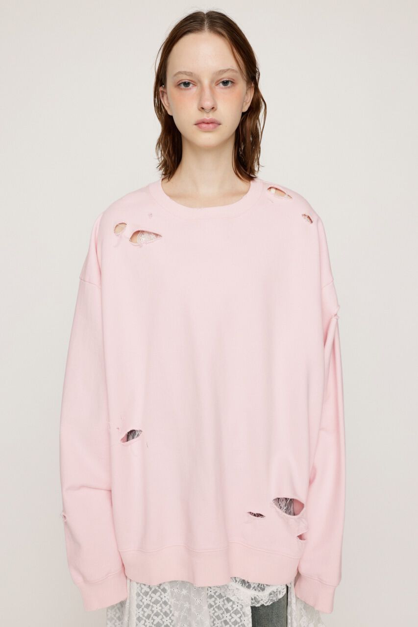 SLY「CRUSHED OVER SWEAT トップス」|Tシャツ・カットソー|