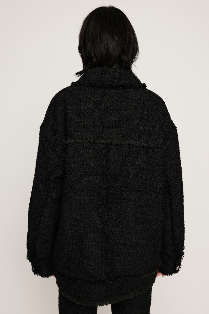 SLY「CUT OFF TWEED OVER ブルゾン」|ブルゾン・スタジャン|