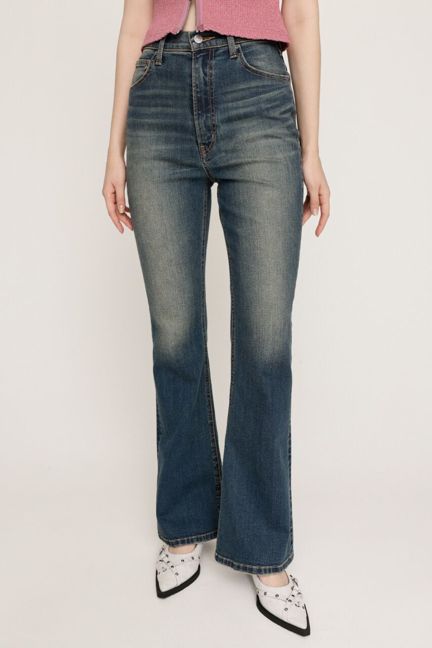 SLY「HW FLARE PT WITH ROICA（R）EF」|デニム|BLU