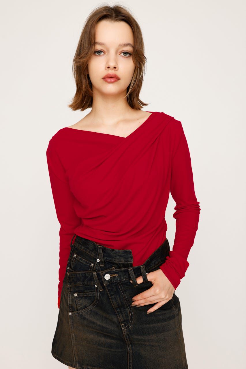 SLY「OFF SHOULDER CUT トップス」|Tシャツ・カットソー|
