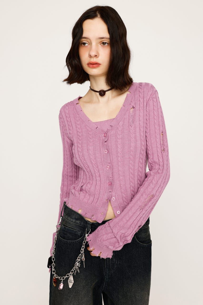 SLY「V／N CRASH 2P トップス」|ニット・セーター|