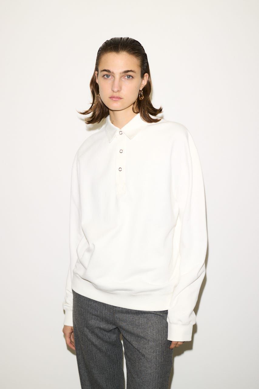 SLY「OVER SW POLO トップス」|Tシャツ・カットソー|O/WHT1