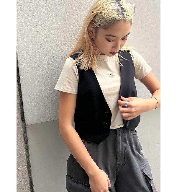 EMODA「ノーカラーコンパクトベスト」|ベスト・ジレ|