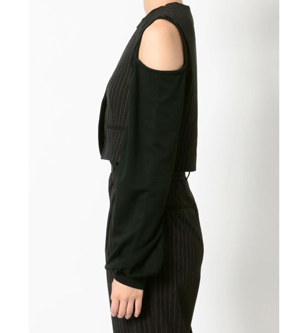 EMODA「ノーカラーコンパクトベスト」|ベスト・ジレ|