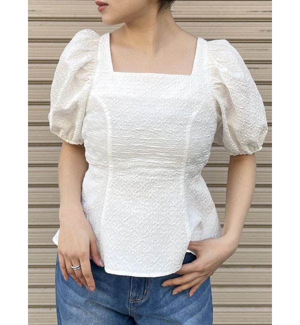 MURUA「バックオープンチュニックブラウス」|シャツ・ブラウス|ホワイト