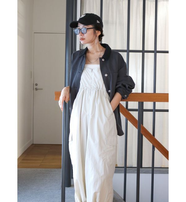 Ungrid「ウォッシュカバーオール」|ブルゾン・スタジャン|