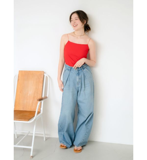 Ungrid「パット付きスクエアキャミソール」|キャミソール|