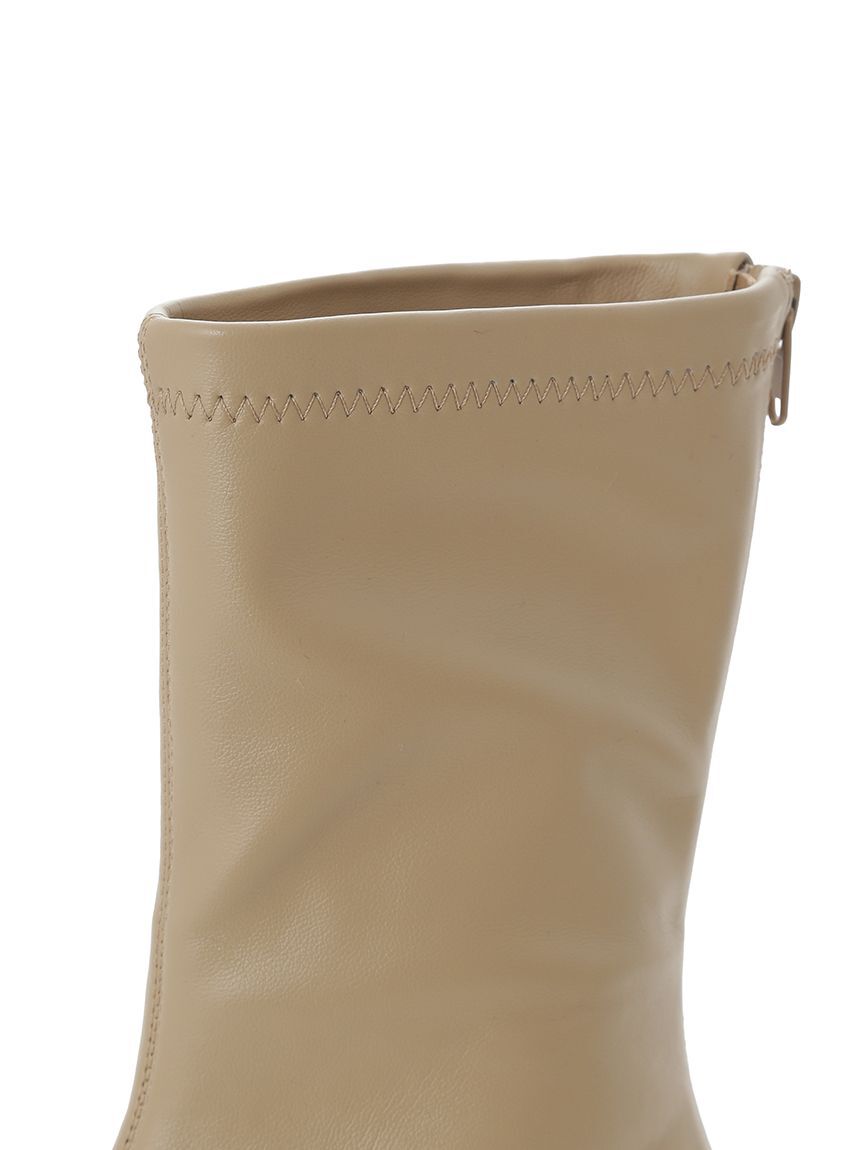 Mila Owen「チャンキーヒールストレッチショートブーツ」|ショートブーツ|