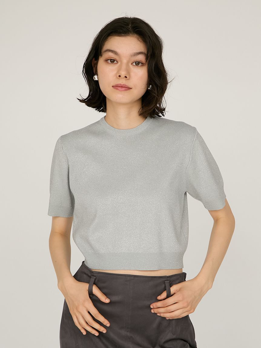 emmi atelier「【限定カラー】emmiロゴアンサンブルニットトップス」|ニット・セーター|