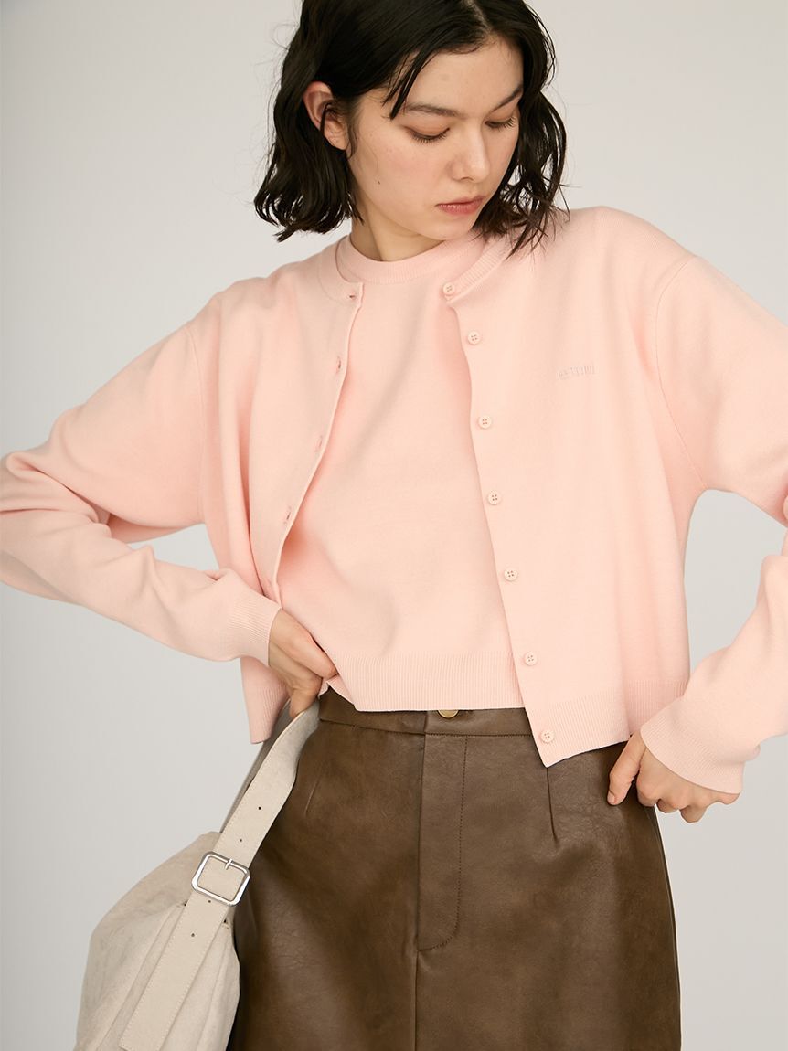 emmi atelier「【限定カラー】emmiロゴアンサンブルニットトップス」|ニット・セーター|