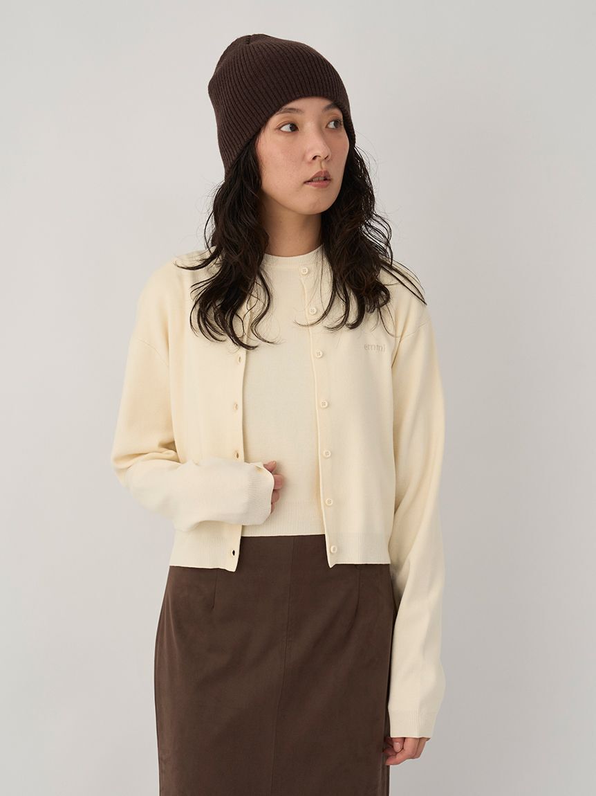 emmi atelier「【限定カラー】emmiロゴアンサンブルニットトップス」|ニット・セーター|