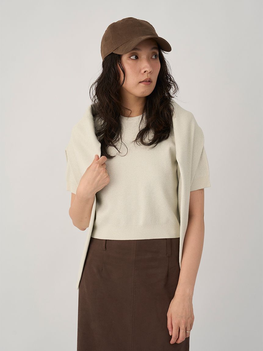 emmi atelier「【限定カラー】emmiロゴアンサンブルニットトップス」|ニット・セーター|